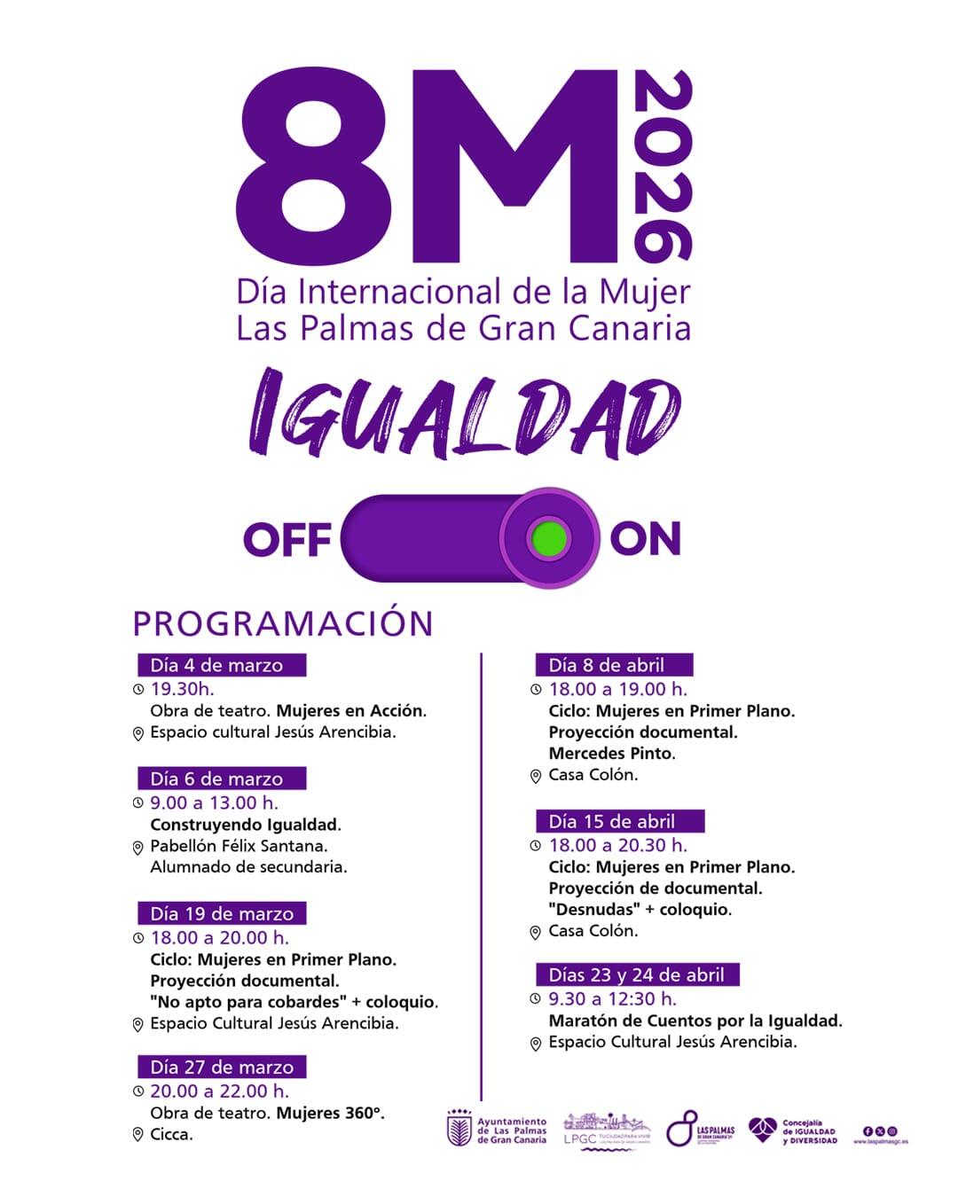 Cartel actividades 8M