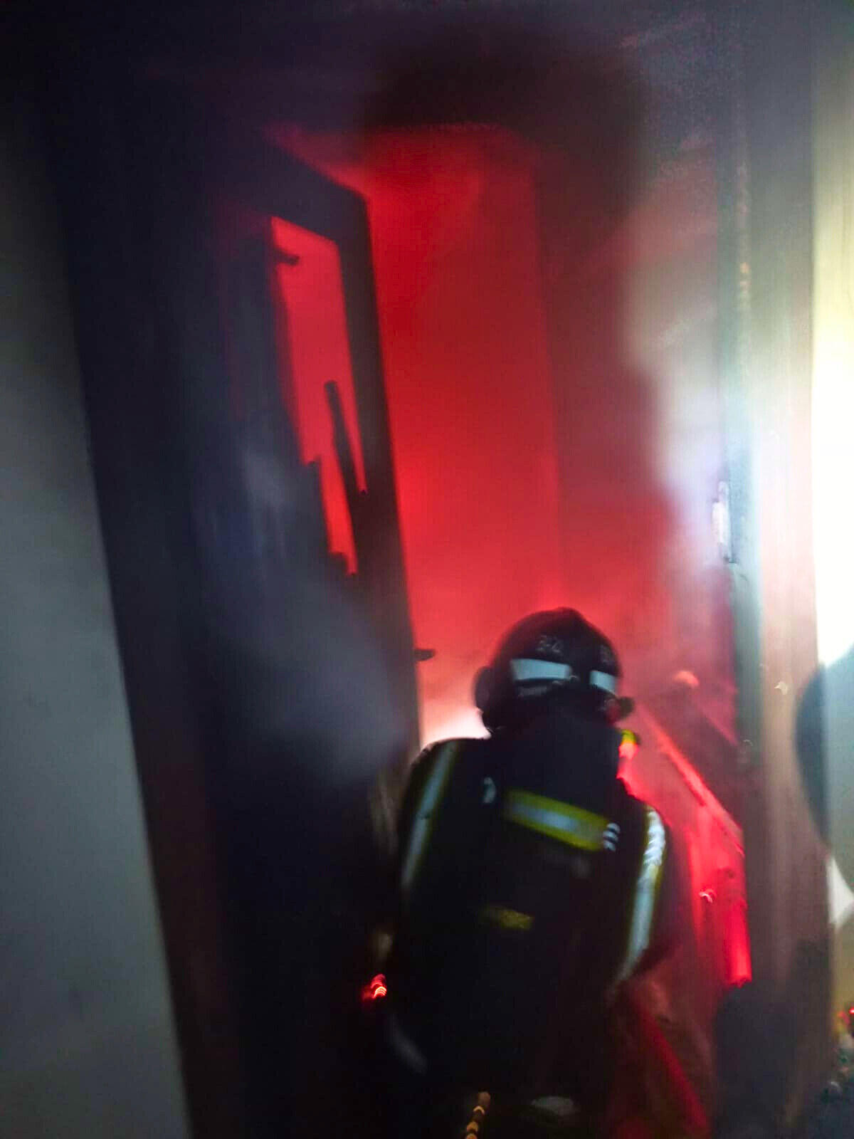 Fuego en una vivienda en Puerto de La Cruz