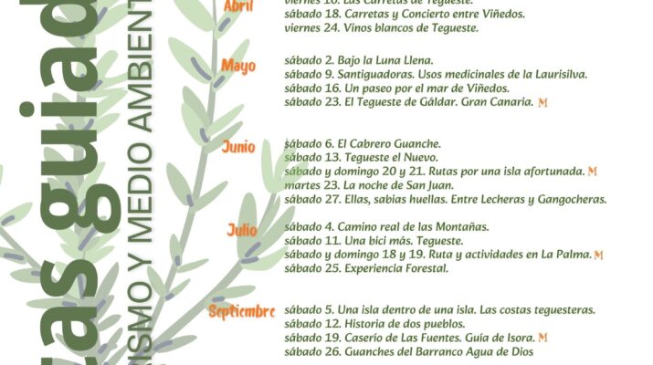 Tegueste, Cartel Rutas Guiadas